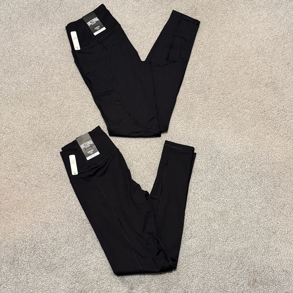 Victoria's Secret Black Leggings 2 pairs!!!!